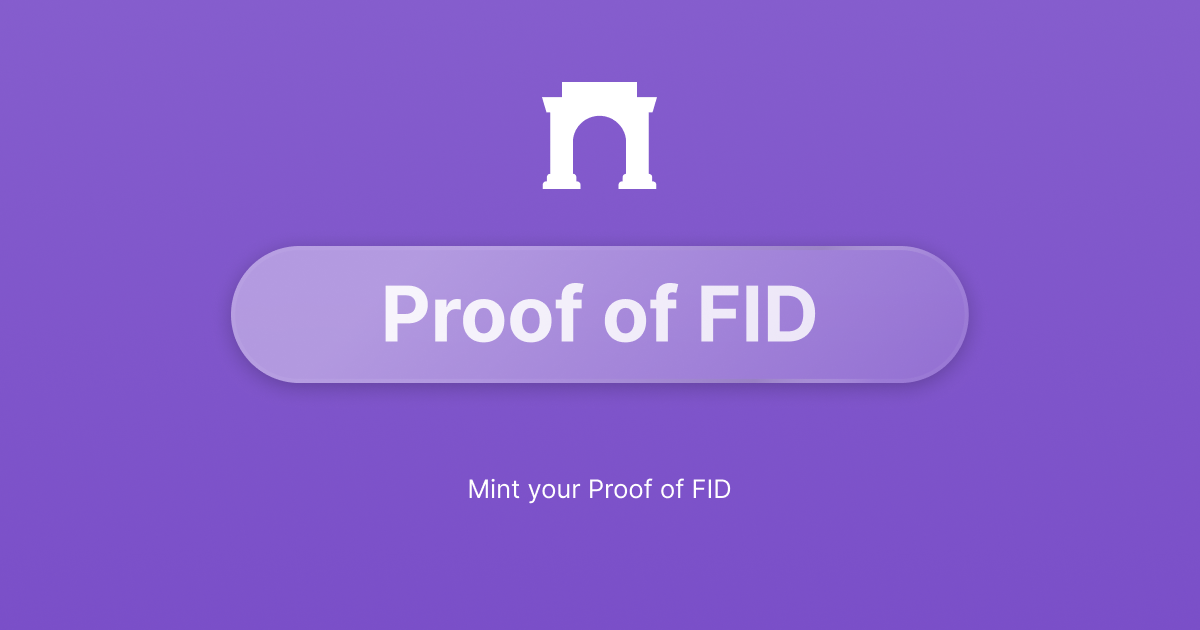 Proof Of FID - Farcaster Mini Apps